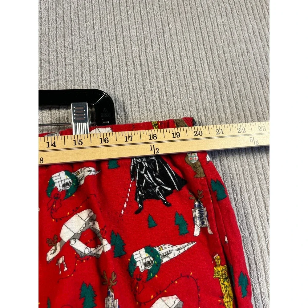 Hanna Andersson Star Wars Christmas Flannel Pajama Pants Adult XXL Red Lounge